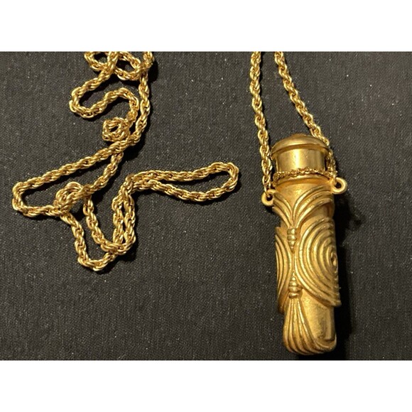 Kenneth J Lane 28in Rope Chain Perfume Holder Necklace.  Never Used - Picture 2 of 7